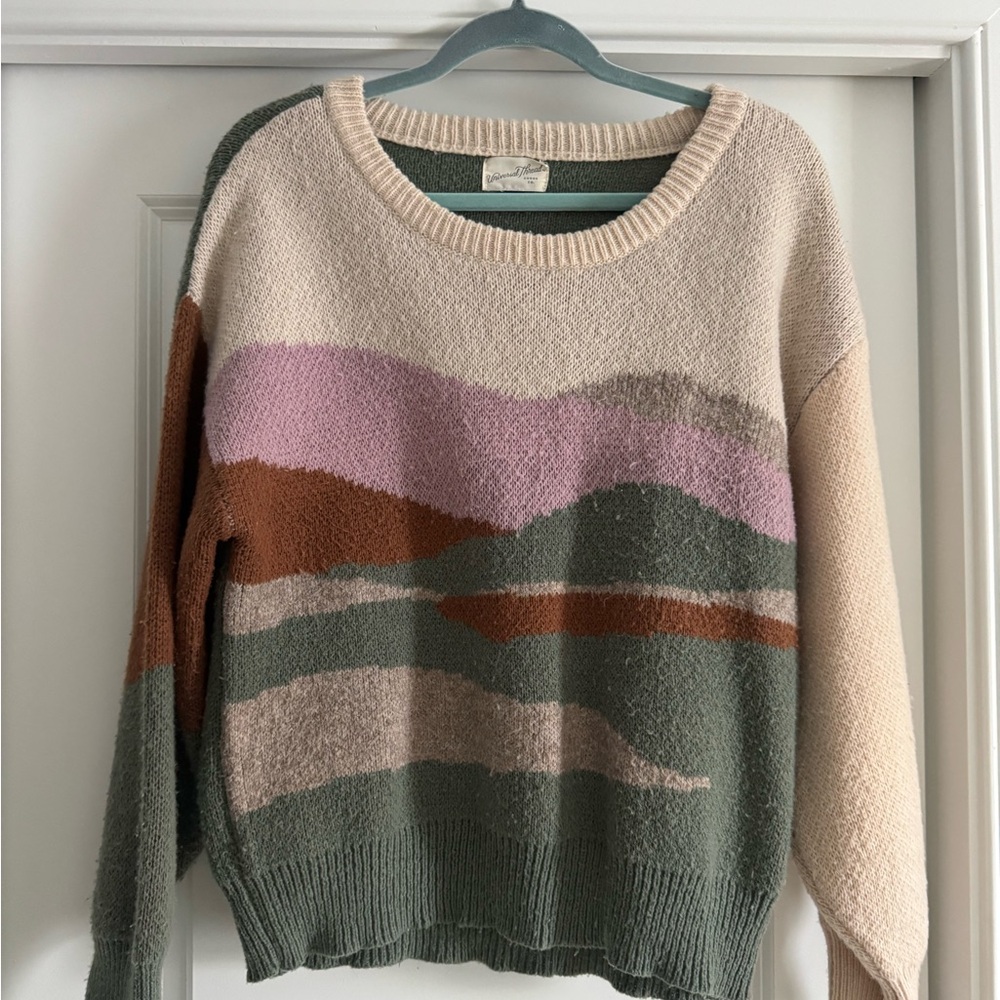 Universal Thread Multicolor Crew Neck Sweater